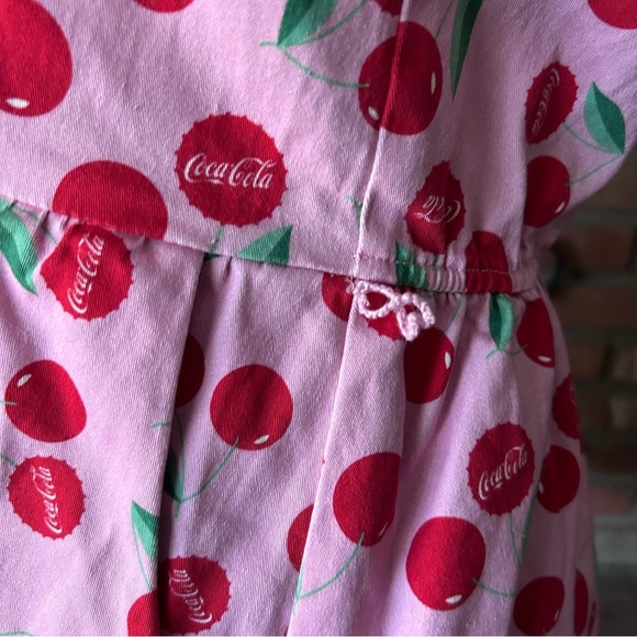 Loungefly Stitch Shoppe x Coca-Cola Olivia Cherry Print Sleeveless Dress Sz - Picture 8 of 9